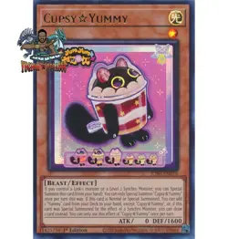 Yugioh! 1x Cupsy☆Yummy JUSH-EN016 Ultra Rare 1st Ed NM - Image 1