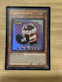 Yugioh! 1x Cupsy☆Yummy JUSH-EN016 Ultra Rare 1st Ed NM - Image 1
