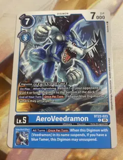 Digimon Card Game AeroVeedramon BT22-023 U Cyber Eden - Image 1