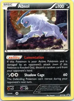 Absol XY178 Cosmos Holo XY Black Star Promo Pokemon Card - Image 1