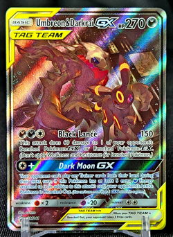 Umbreon & Darkrai GX SM241 Sun & Moon Black Star Promo Pokemon Card - Image 1
