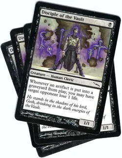 (4X) Disciple of the Vault Mirrodin Playset - MTG Magic the Gathering Card - Image 1