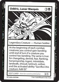 Oddric, Lunar Marquis x1 1x Mystery Booster 2 Playtest Card NM MTG - Image 1
