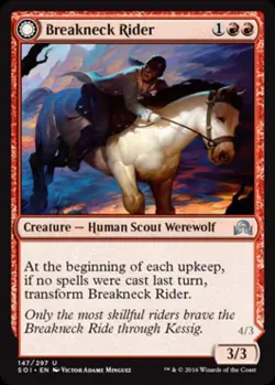 Breakneck Rider (Neck Breaker) - Light Play MTG Shadows Over Innistrad - Image 1