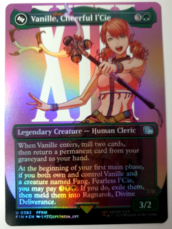 MTG Final Fantasy - Vanille, Cheerful l'Cie - FOIL Borderless Uncommon - 0392 NM - Image 1
