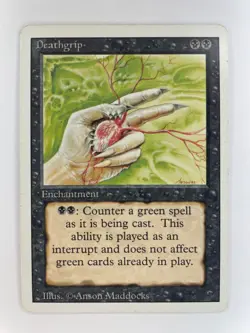 Deathgrip, Lightly Played [Revised Edition] MTG Magic The Gathering - Image 1