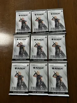 9 x Final Fantasy Play Boosters Factory Sealed MtG - Image 1