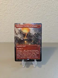MTG Sokenzan Crucible Of Defiance Borderless MP Kamigawa Neon Dynasty - Image 1
