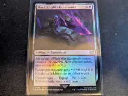 MTG Magic the Gathering FOIL Dark Knight's Greatsword FIN! - Image 1