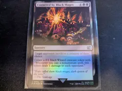 MTG Magic the Gathering FOIL Cornered by Black Mages FIN! - Image 1