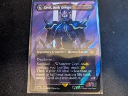 MTG Magic the Gathering SURGE FOIL Cecil, Dark Knight FIN! - Image 1