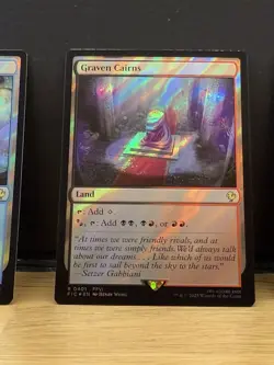 Mtg FIC Final Fantasy - Graven Cairns -NM SURGE FOIL - Image 1