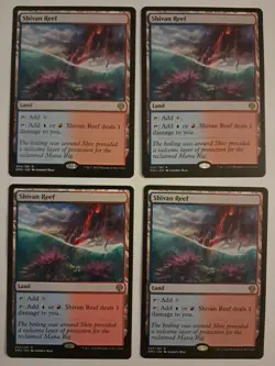 4x Shivan Reef NM/M MTG Dominaria United Magic the Gathering - Image 1