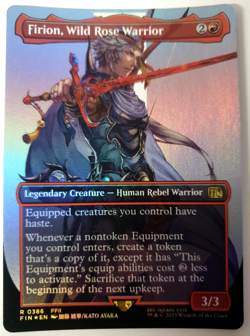 MTG Final Fantasy - Firion, Wild Rose Warrior - FOIL Borderless Rare - 0386 NM - Image 1
