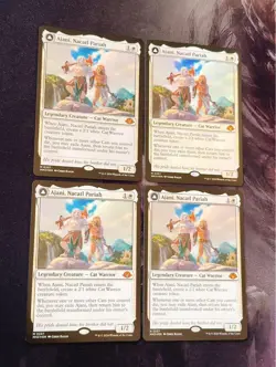 Ajani Nacatl Pariah Magic The Gathering MTG Foil Set of 4 Used - Image 2