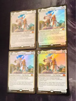 Ajani Nacatl Pariah Magic The Gathering MTG Foil Set of 4 Used - Image 4