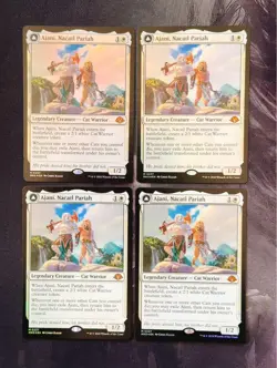 Ajani Nacatl Pariah Magic The Gathering MTG Foil Set of 4 Used - Image 5