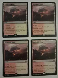 4x Battlefield Forge NM/M MTG The Brothers' War Magic the Gathering - Image 1