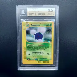 Pokemon TCG Karte 2003 Aquapolis H13/H32 Papungha Holo Deutsch BGS 9.5 - Image 1