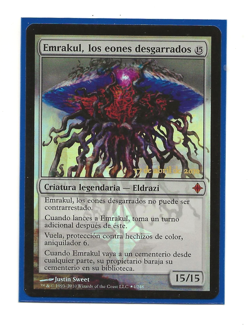 EMRAKUL, AEONS TORN FOIL Eldrazi Magic Spanish NM MTG Prerelease - Image 1