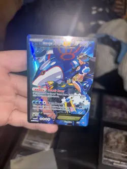 Pokemon Kyogre EX 6/34 Team Aqua 2015 Double Crisis Nintendo LP - Image 1