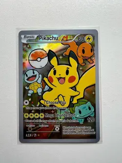 After Skool Hobby - Pikachu with Gen 1 starters - Holo - Pokemon Parody/Fan Art - Image 1