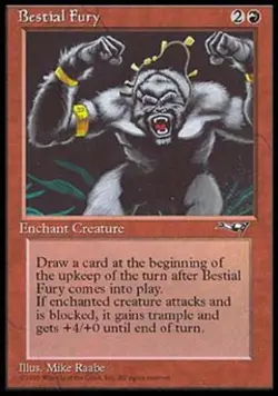 Bestial Fury (1) - Light Play MTG Alliances - Image 1
