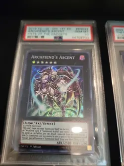 Archfiends Ascent Yugioh Card 1st Edition Psa 10 2019 Fist Of The Gadgets - Image 1