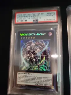 Archfiends Ascent Yugioh Card 1st Edition Psa 10 2019 Fist Of The Gadgets - Image 3