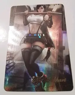 Tifa Lockhart Final Fantasy game Goddess Waifu Card Girl Holo Doujin - Image 1
