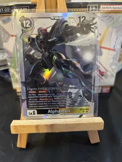 Digimon BT22 Cyber Eden BT22-063 Alphamon Super Rare Card - Image 1