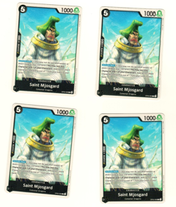 Set of 4 Saint Mjosgard OP05-089 Awakening of the New Era One Piece Trading Card - Image 3
