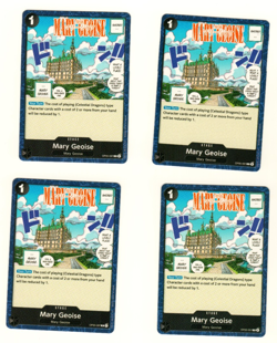 Set of 4 Mary Geoise OP05-097 Awakening of the New Era One Piece Trading Card - Image 3