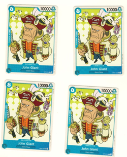 Set Of 4 John Giant OP05-044 Awakening of the New Era One Piece Trading Card - Image 1