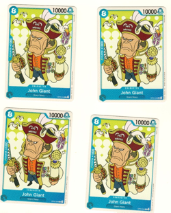 Set Of 4 John Giant OP05-044 Awakening of the New Era One Piece Trading Card - Image 3