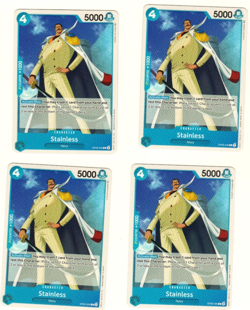 Set Of 4 Stainless OP05-045 Awakening of the New Era One Piece Trading Card - Image 1