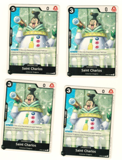 Set of 4 Saint Charlos OP05-084 Awakening of the New Era One Piece Trading Card - Image 1