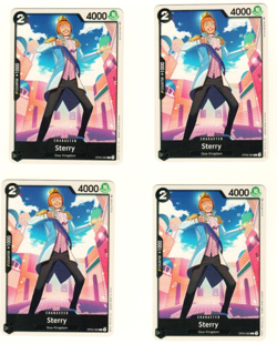 Set of 4 Sterry OP05-083 Awakening of the New Era One Piece Trading Card - Image 1