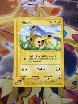Pikachu Expedition Base Set 124/165 Nintendo 2002 Pokemon Card - Near Mint NM - Image 1
