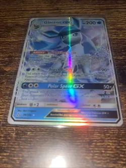 Pokemon TCG Glaceon GX 39/156 SM 2018 Ultra Prism Holo Card - Image 1
