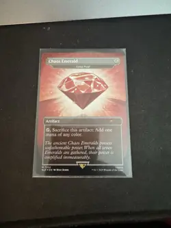 Chaos Emerald (Lotus Petal) Red 7032 Secret Lair Drop Sonic Bonus MTG NM FOIL - Image 1