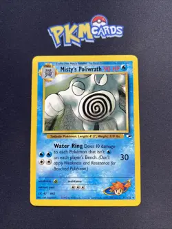 Pokemon TCG Misty’s Poliwrath Gym Heroes 31/132 Regular Rare LP. - Image 1