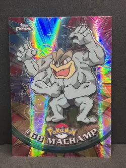 Machamp Spectra-Chrome 2000 Topps Chrome Pokemon TV NM - Image 2