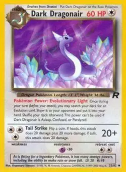 Dark Dragonair - 33/82 - Uncommon - Unlimited Edition PL/MP, English MTG Team Ro - Image 1