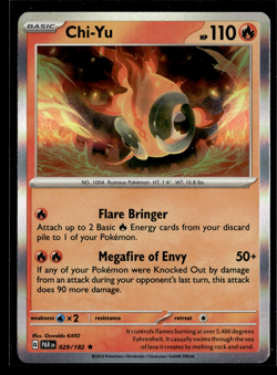 2023 Pokemon Scarlet Violet Paradox Rift Chi Yu 29 /182 Holo Holographic NM - Image 1