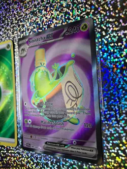 Pokemon TCG Twilight Masquerade Ultra Rare Full Art 189/167 Sinistcha ex - Image 3