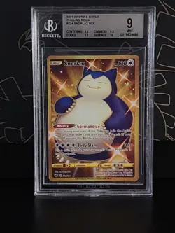 2021 Pokemon SWSH Chilling Reign 224/198 Snorlax Gold Secret Rare Becket 9 - Image 3