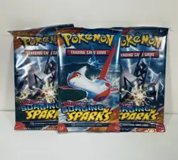 Pokemon TCG: Surging Sparks Booster Pack (x3) Scarlet & Violet - Image 1