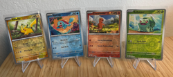 Pokemon Costco 151 Tin Foil Promo Set Pikachu Squirtle Charmander Bulbasaur - Image 1