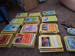 Pokemon Cards Lot Bulk Around 1,300 + Coins - Image 3